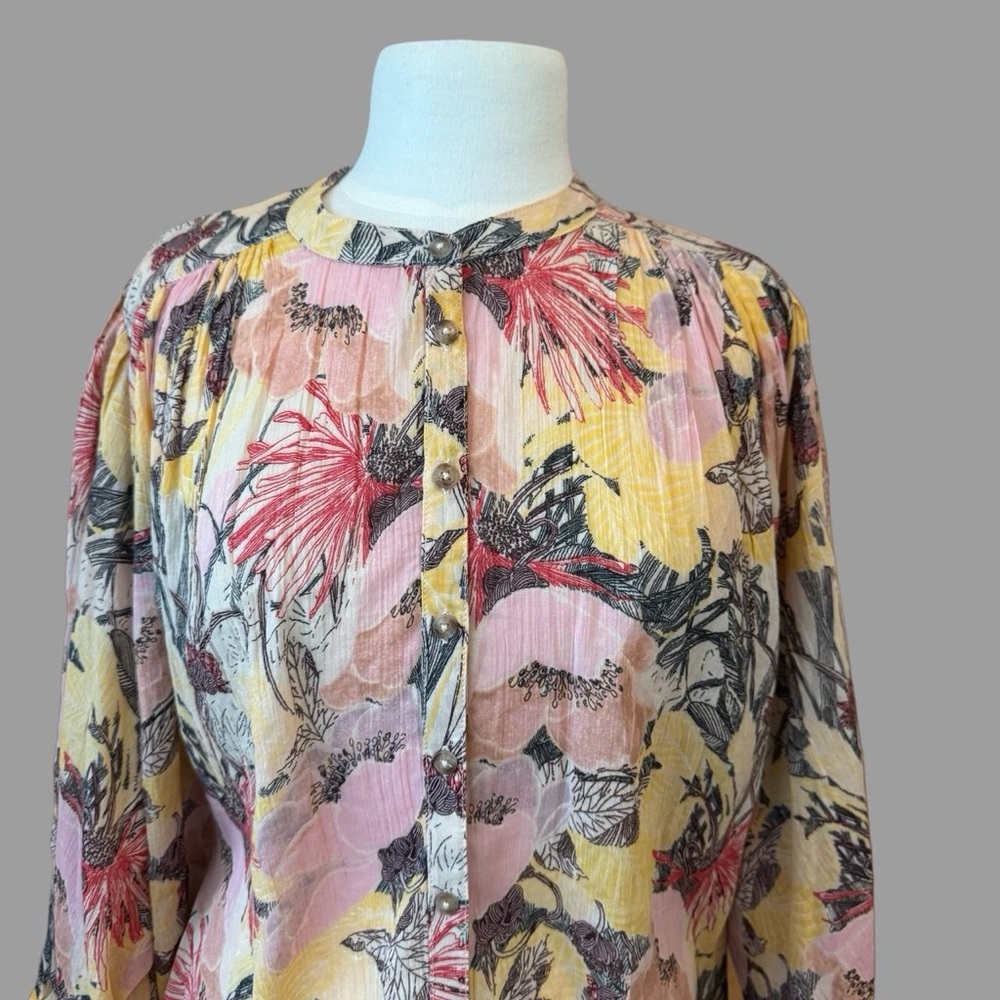 Anthropologie Pilcro Floral Blouse - Picture 2 of 4